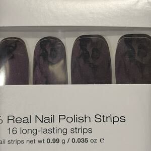 NWT Color Street “Smoke's On You” Purple Black Smoke Nail Strips